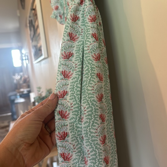 HILL HOUSE Louisa nap dress Trailing Vine print, midi dress XS - Picture 4 of 6